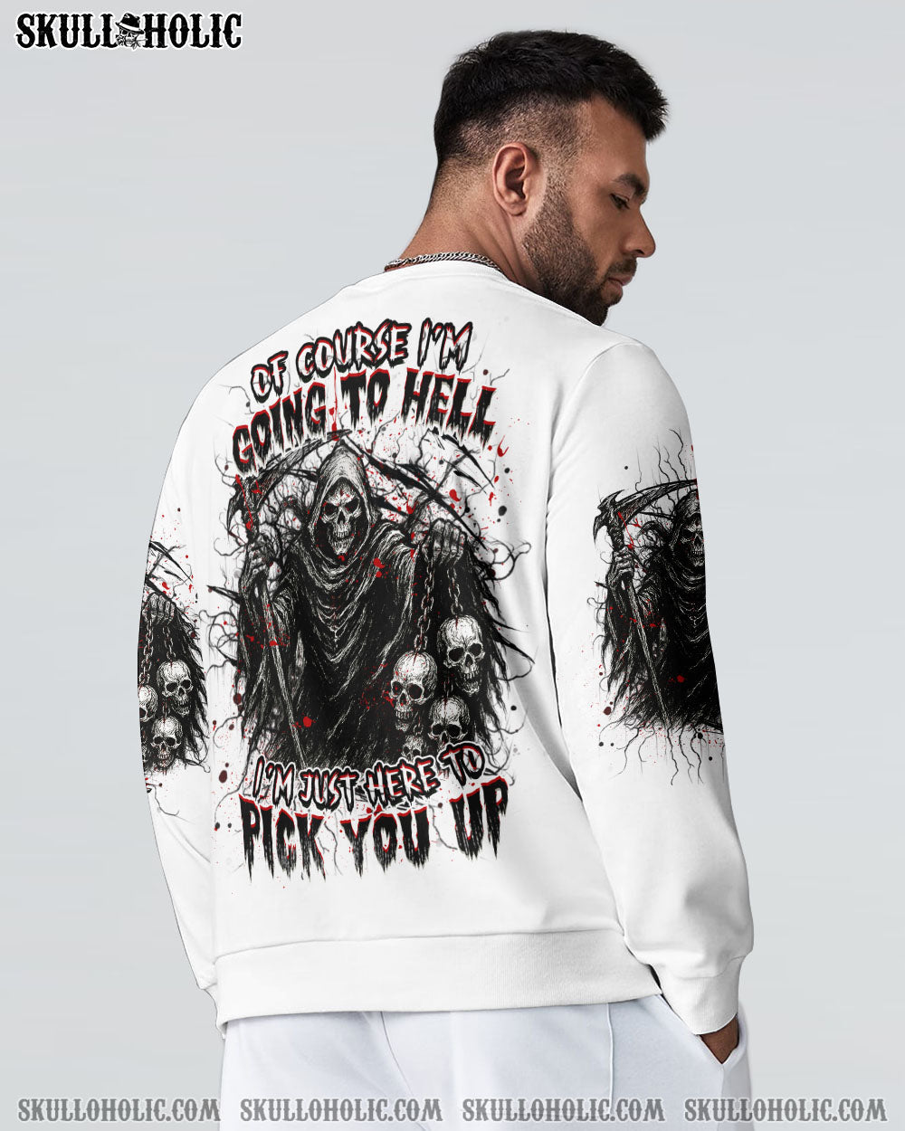 BLISSCORNERS OF COURSE I'M GOING TO HELL REAPER ALL OVER PRINT