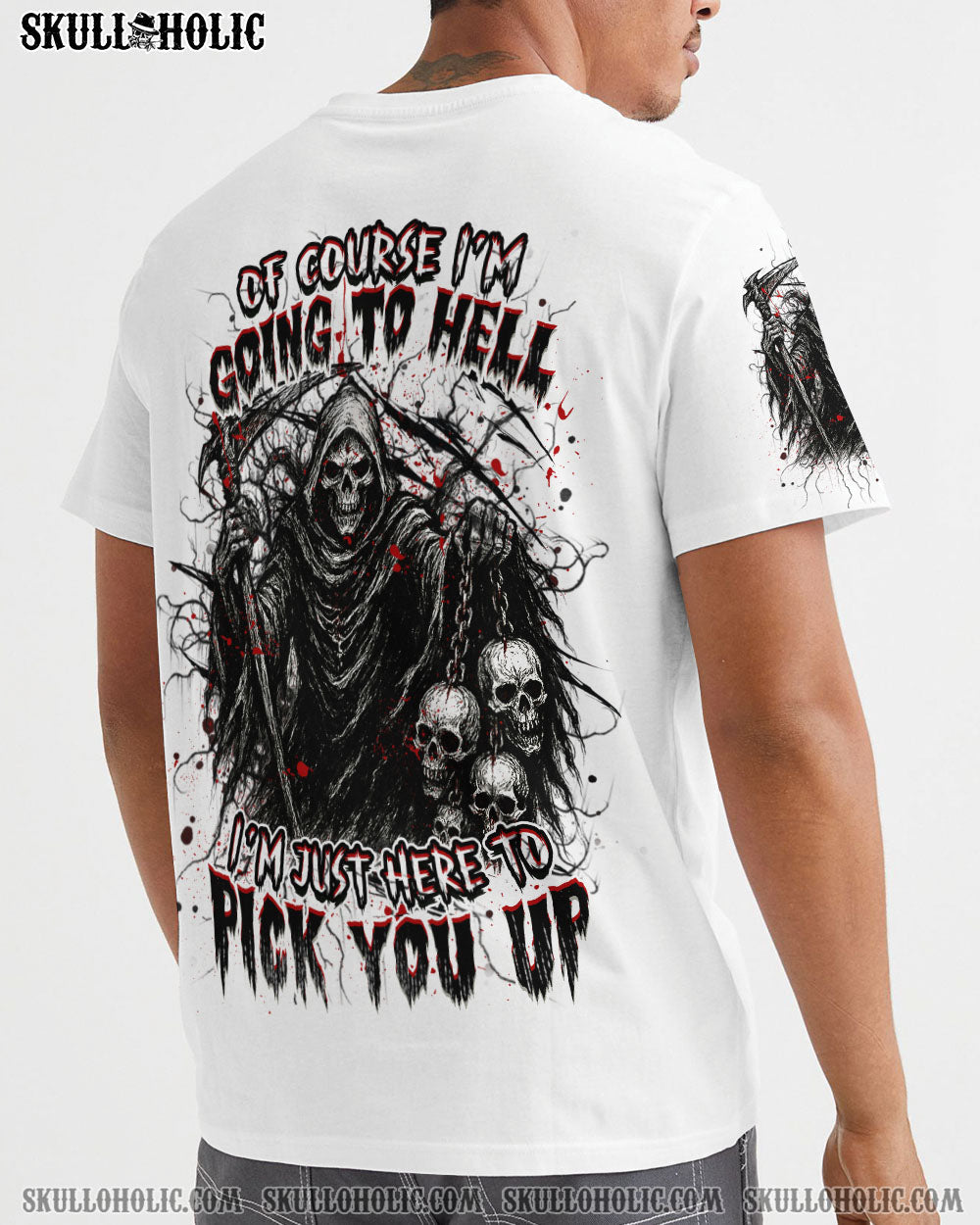 BLISSCORNERS OF COURSE I'M GOING TO HELL REAPER ALL OVER PRINT