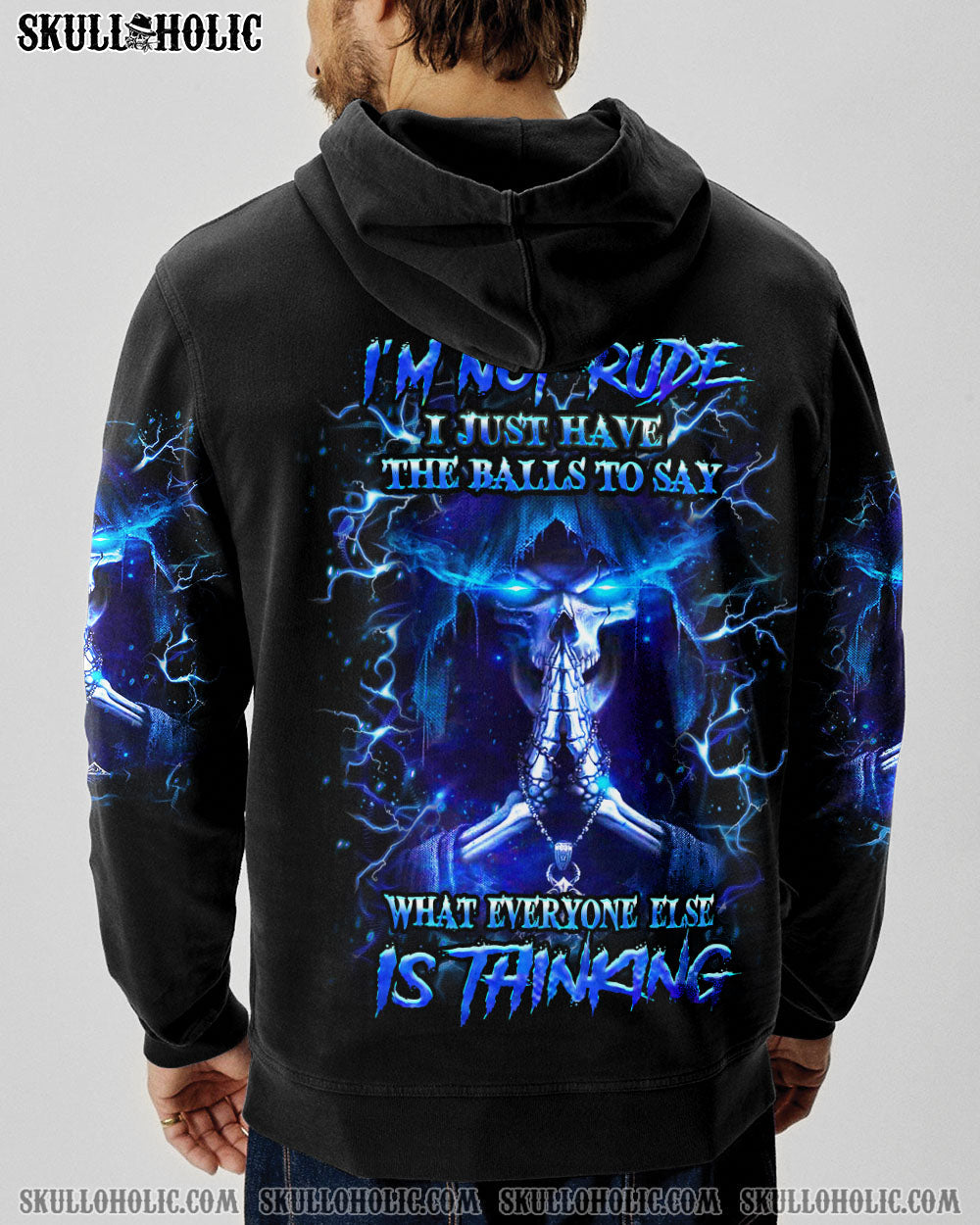 BLISSCORNERS I'M NOT RUDE I JUST HAVE THE BALLS ALL OVER PRINT