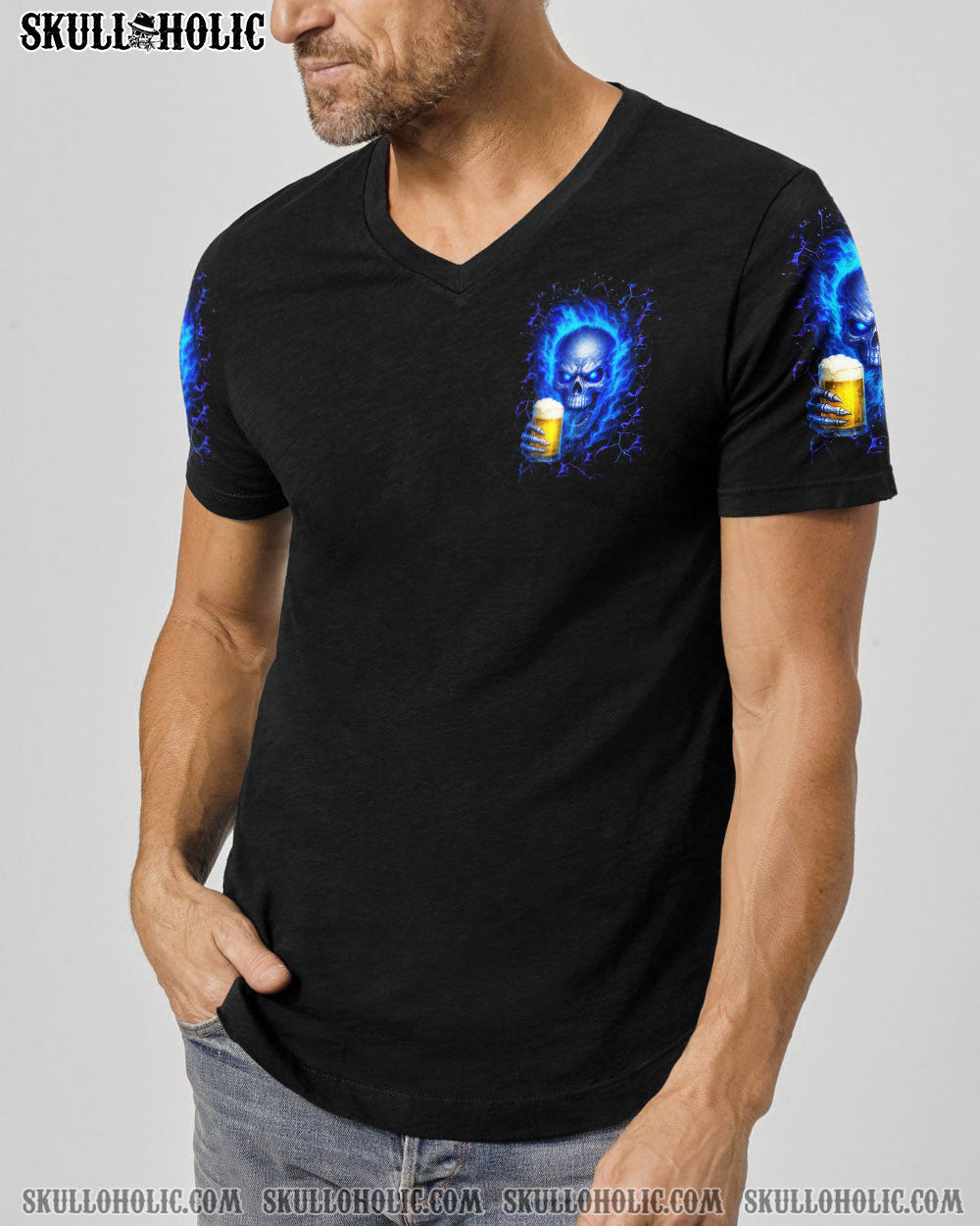 BLISSCORNERS BRING BEER SKULL ALL OVER PRINT