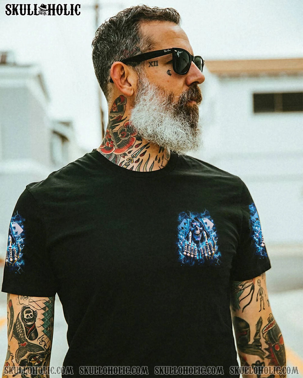 BLISSCORNERS I AM WHO I AM SKULL REAPER ALL OVER PRINT