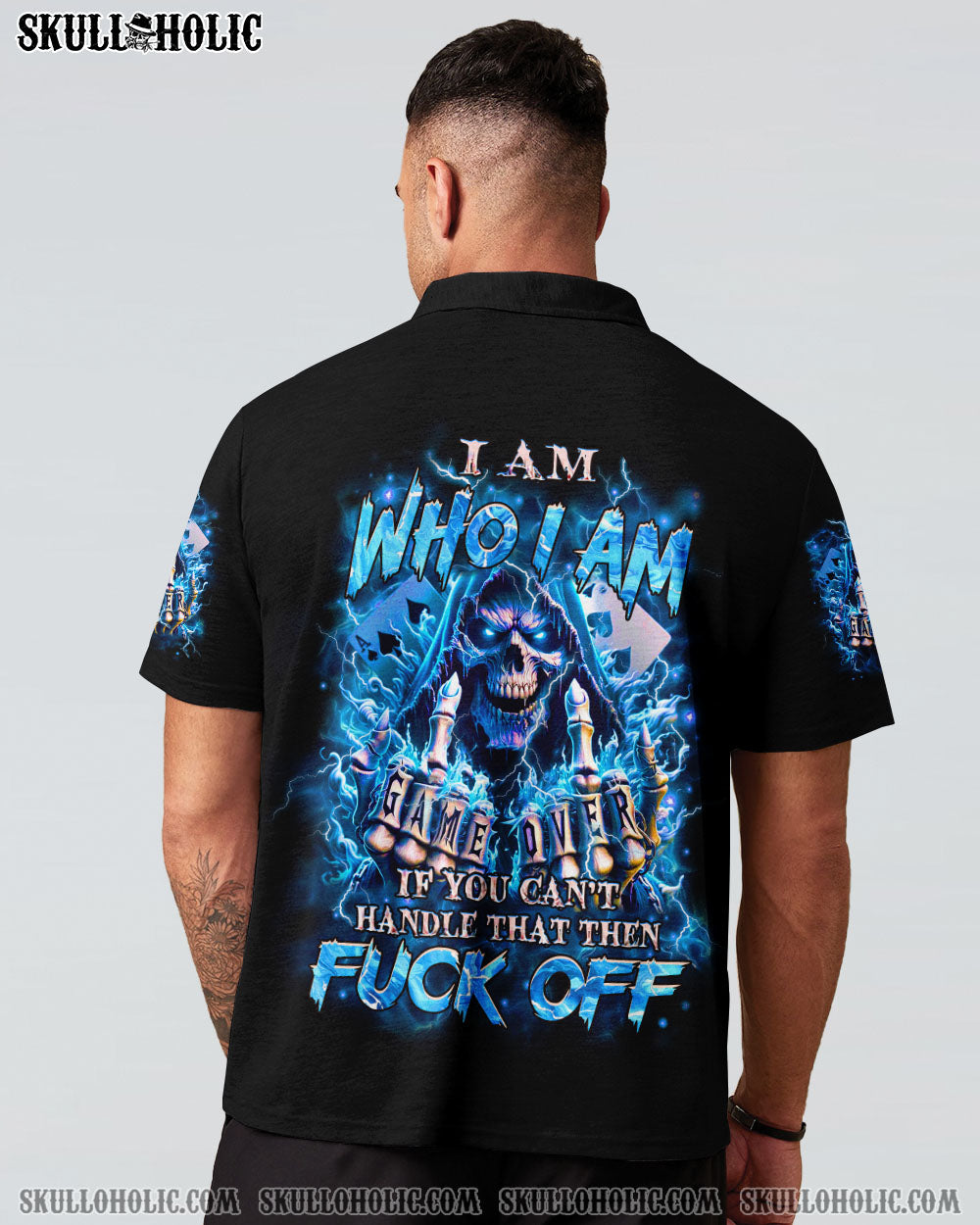 BLISSCORNERS I AM WHO I AM SKULL REAPER ALL OVER PRINT