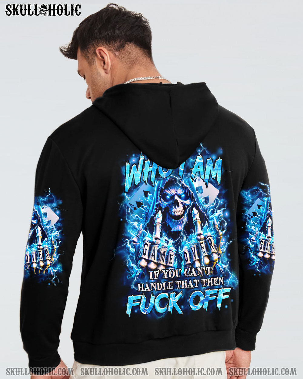 BLISSCORNERS I AM WHO I AM SKULL REAPER ALL OVER PRINT