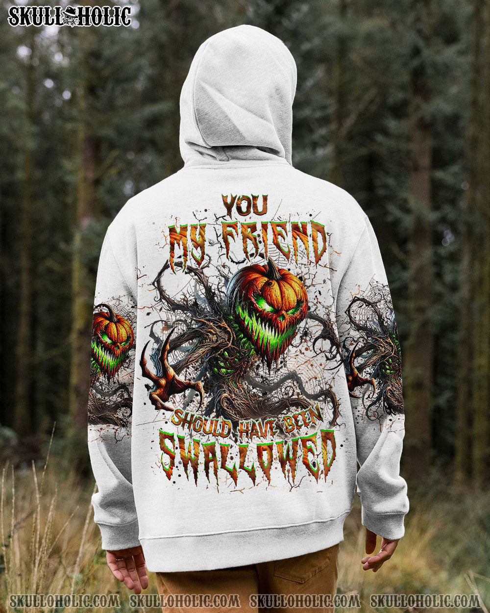 BLISSCORNERS YOU MY FRIEND SHOULD HAVE BEEN SWALLOWED HALLOWEEN ALL OVER PRINT