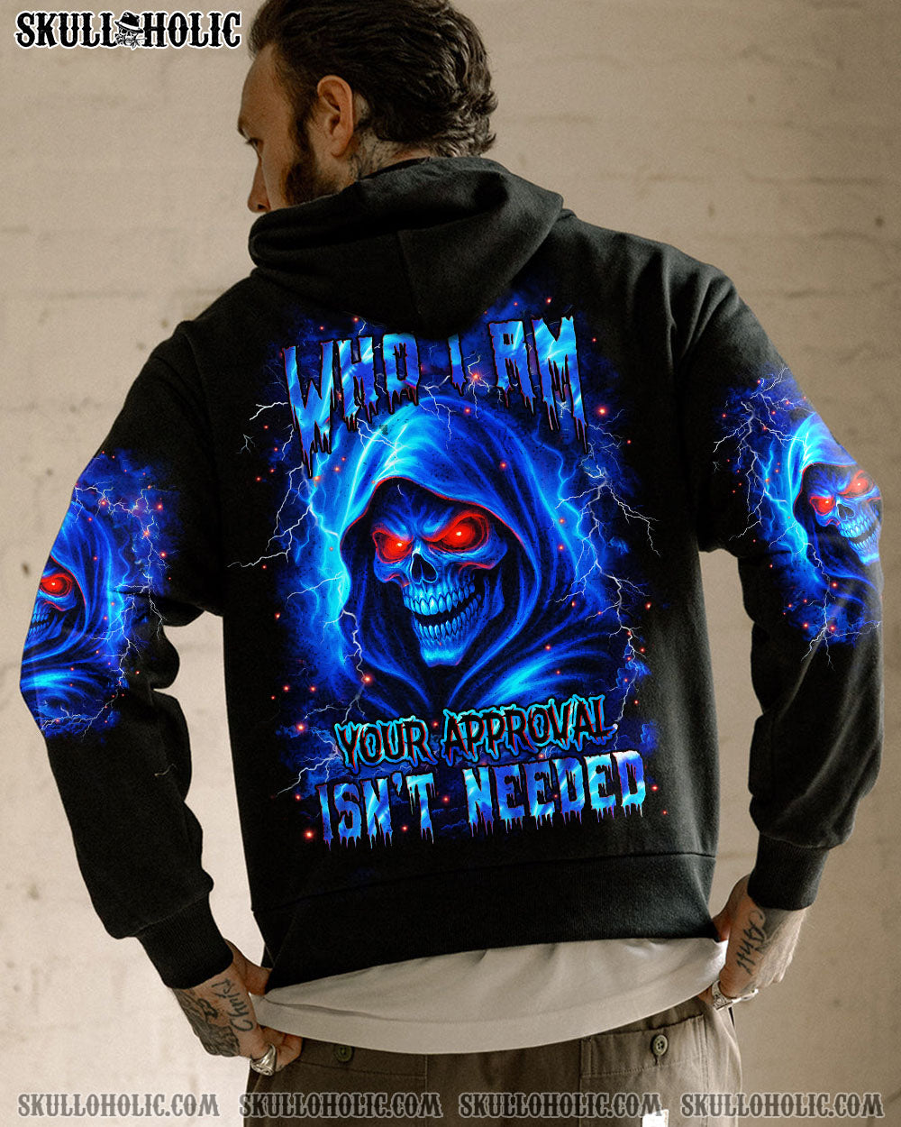 BLISSCORNERS I AM WHO I AM SKULL REAPER ALL OVER PRINT
