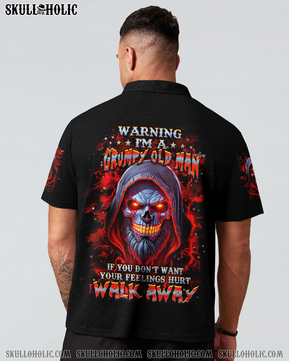 BLISSCORNERS WARNING I'M A GRUMPY OLD MAN ALL OVER PRINT