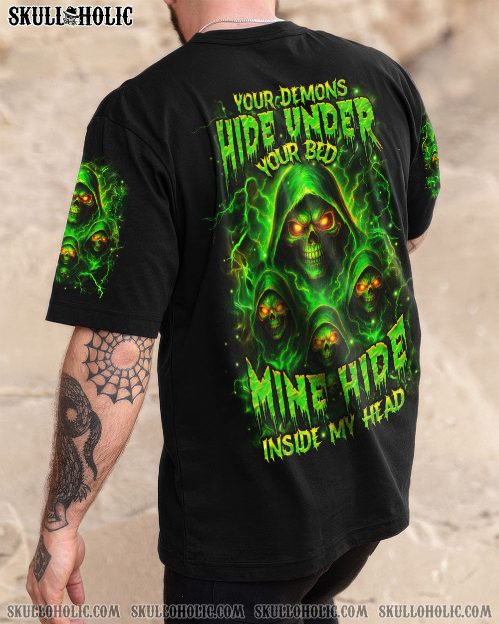 BLISSCORNERS YOUR DEMONS HIDE UNDER YOUR BED ALL OVER PRINT