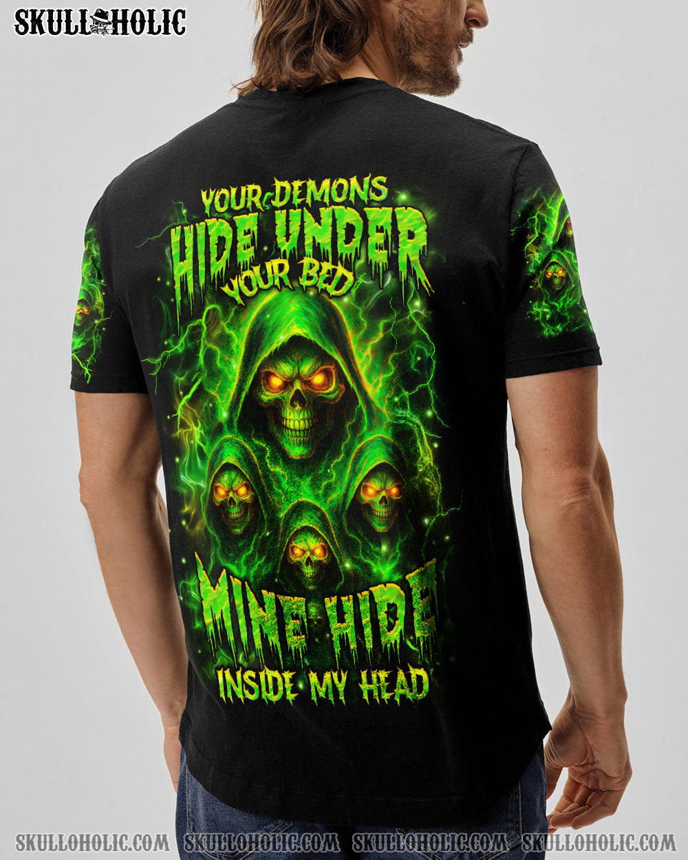 BLISSCORNERS YOUR DEMONS HIDE UNDER YOUR BED ALL OVER PRINT