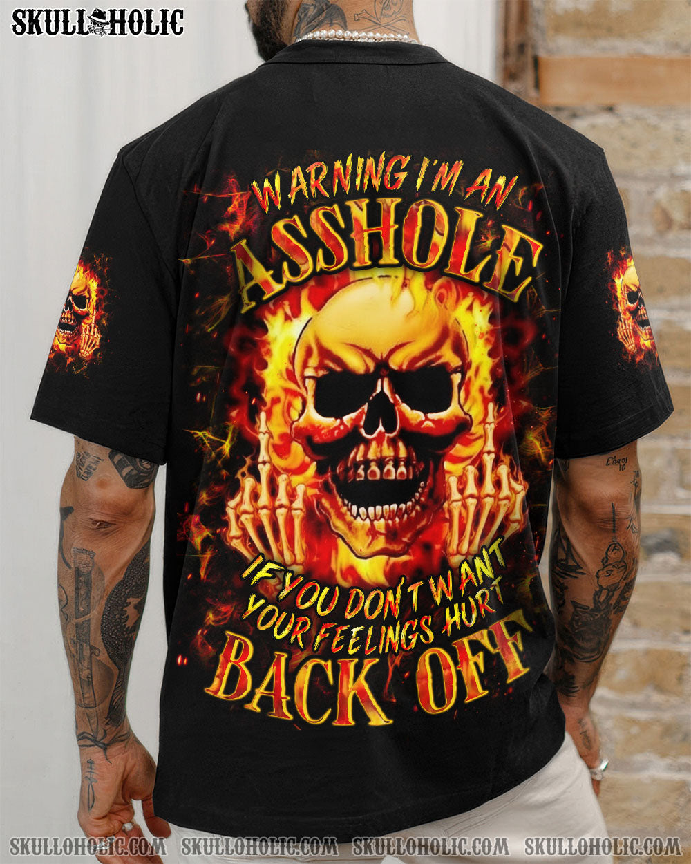 BLISSCORNERS WARNING I'M AN A SKULL ALL OVER PRINT