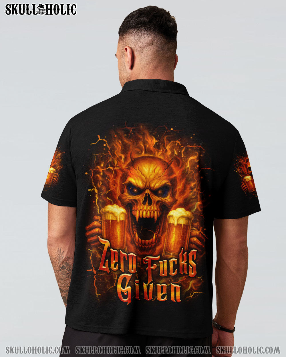 BLISSCORNERS ZERO F GIVEN SKULL BEER ALL OVER PRINT