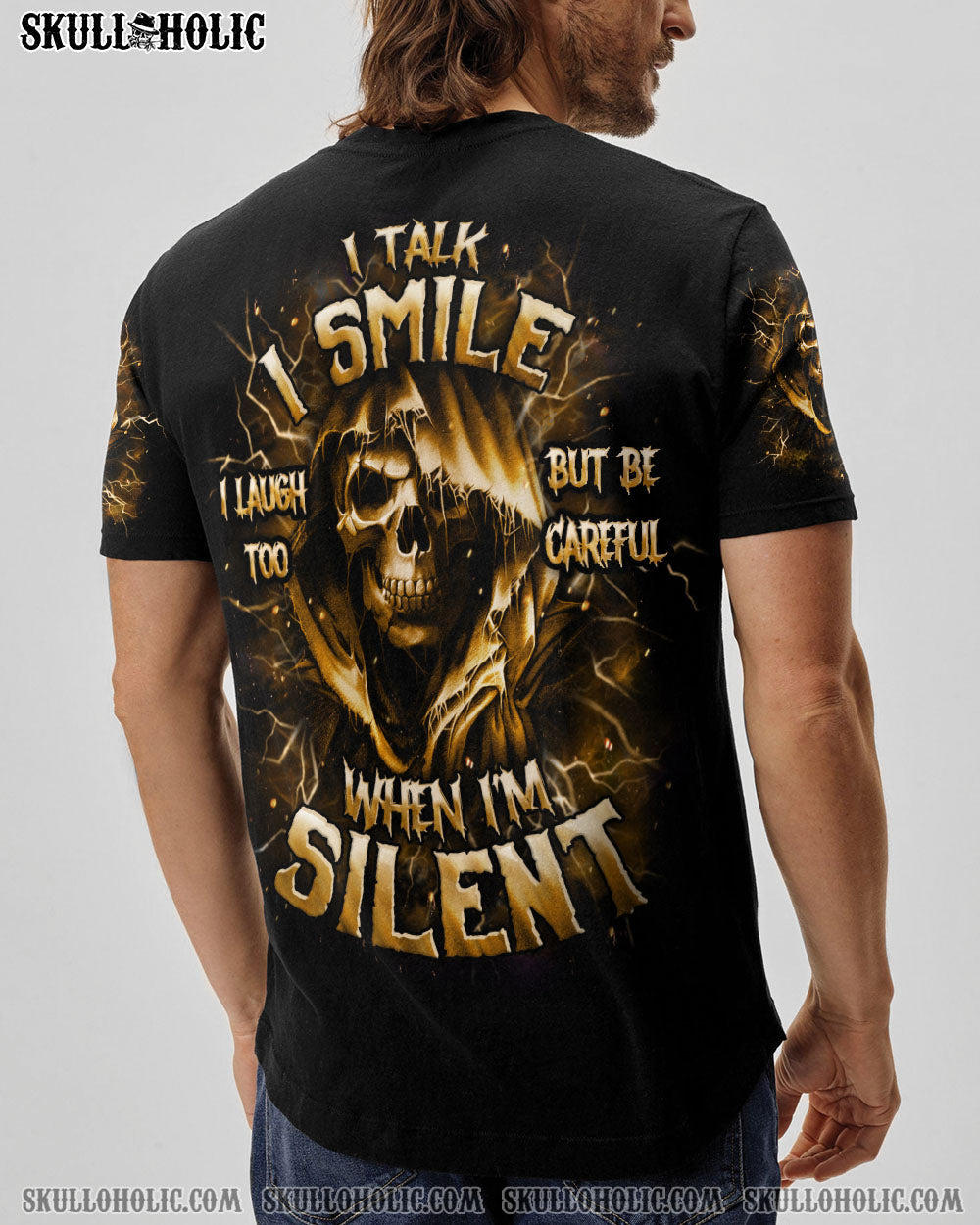 BLISSCORNERS BE CAREFUL WHEN I'M SILENT REAPER ALL OVER PRINT