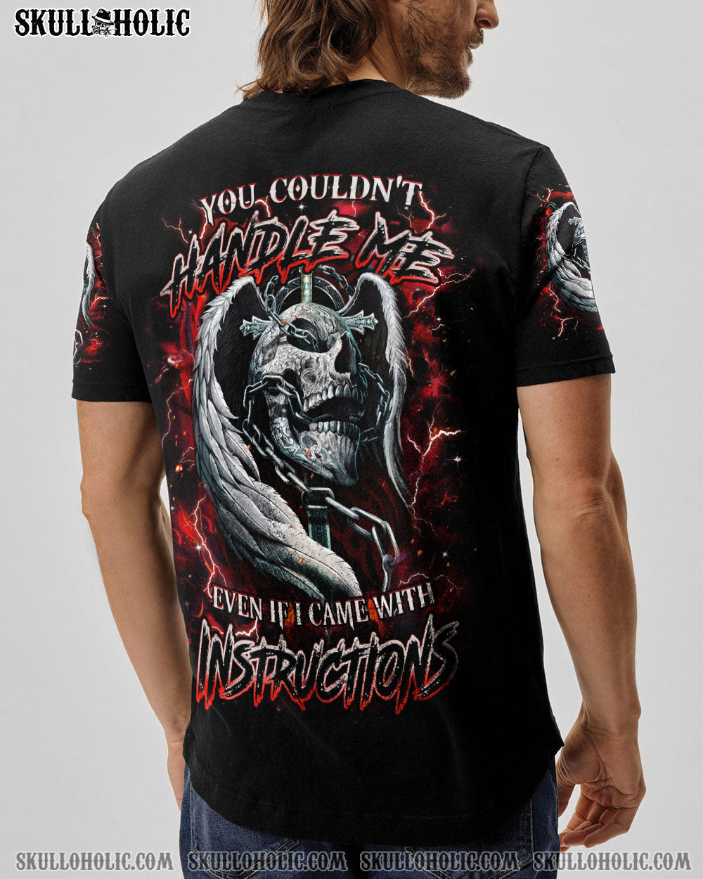 BLISSCORNERS YOU COULDN'T HANDLE ME SKULL ALL OVER PRINT