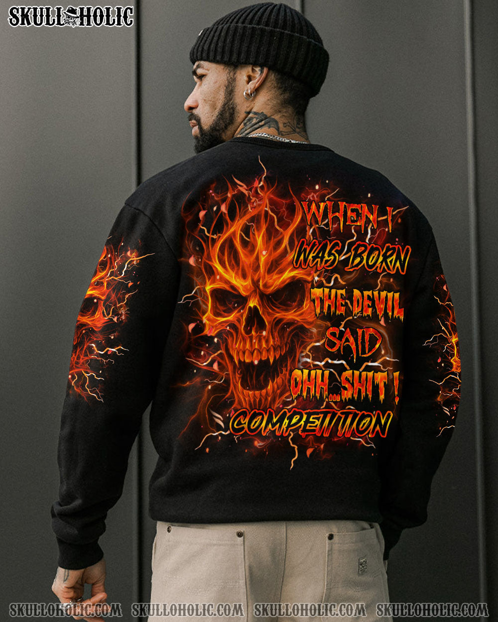 BLISSCORNERS WHEN I WAS BORN SKULL ALL OVER PRINT