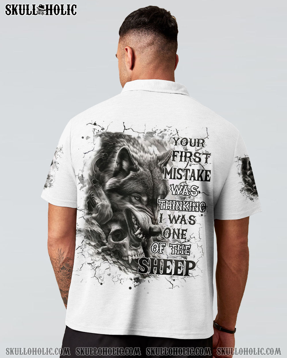 BLISSCORNERS YOUR FIRST MISTAKE WOLF SKULL ALL OVER PRINT