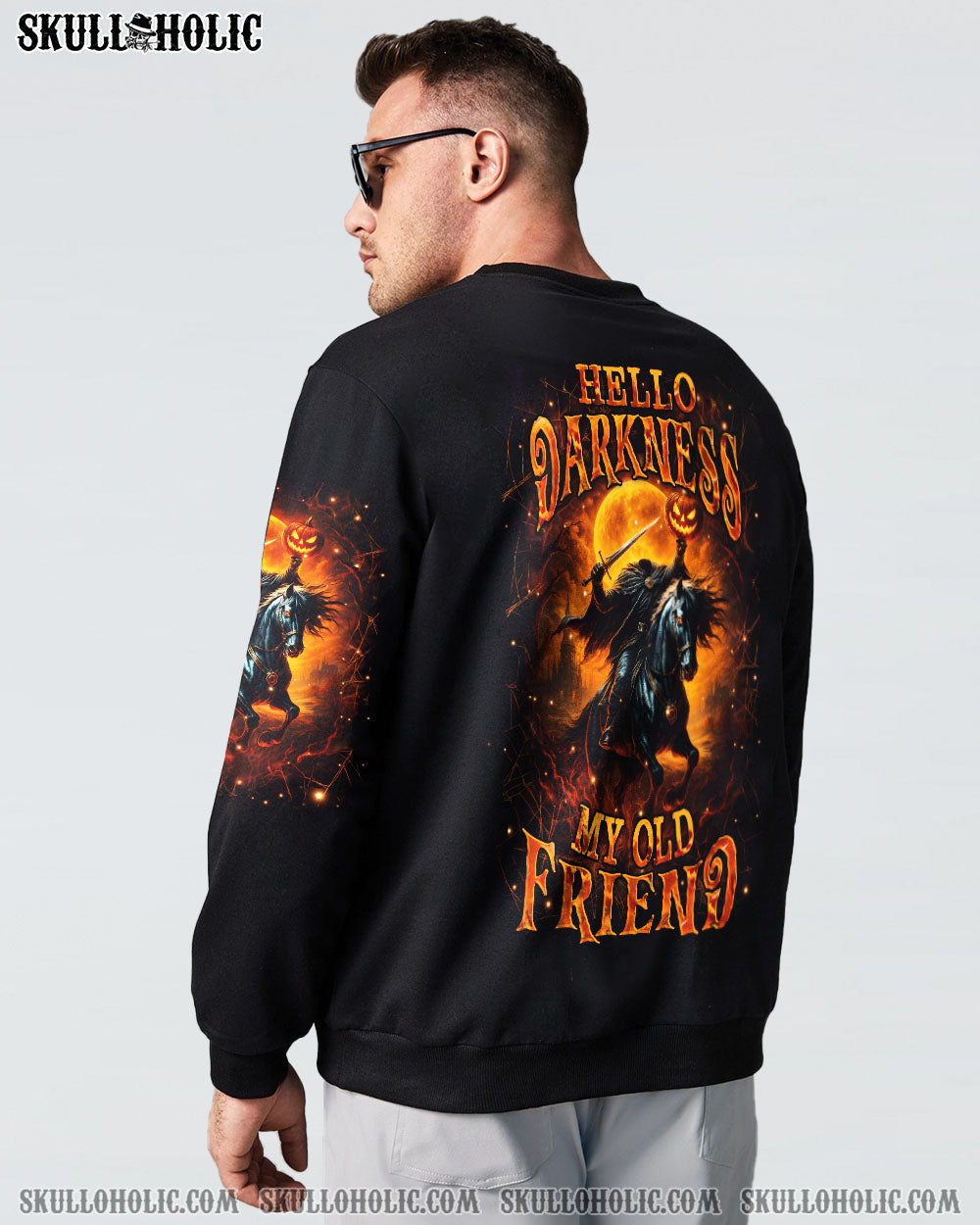 BLISSCORNERS HELLO DARKNESS MY OLD FRIEND HALLOWEEN ALL OVER PRINT