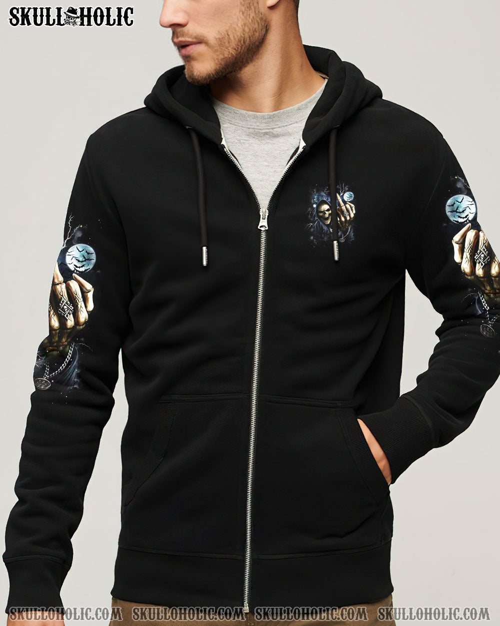 BLISSCORNERS I AM WHO I AM SKULL REAPER ALL OVER PRINT