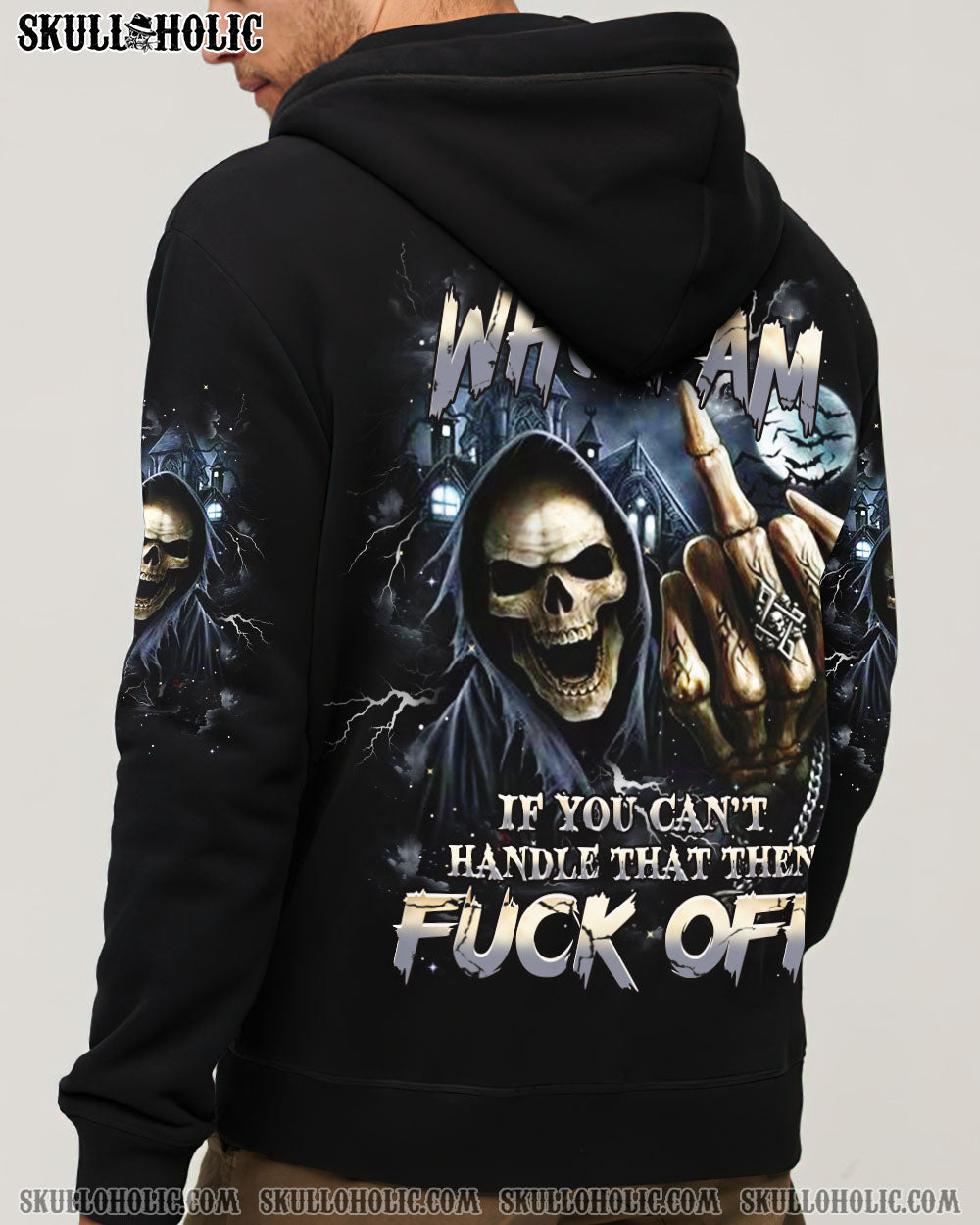 BLISSCORNERS I AM WHO I AM SKULL REAPER ALL OVER PRINT