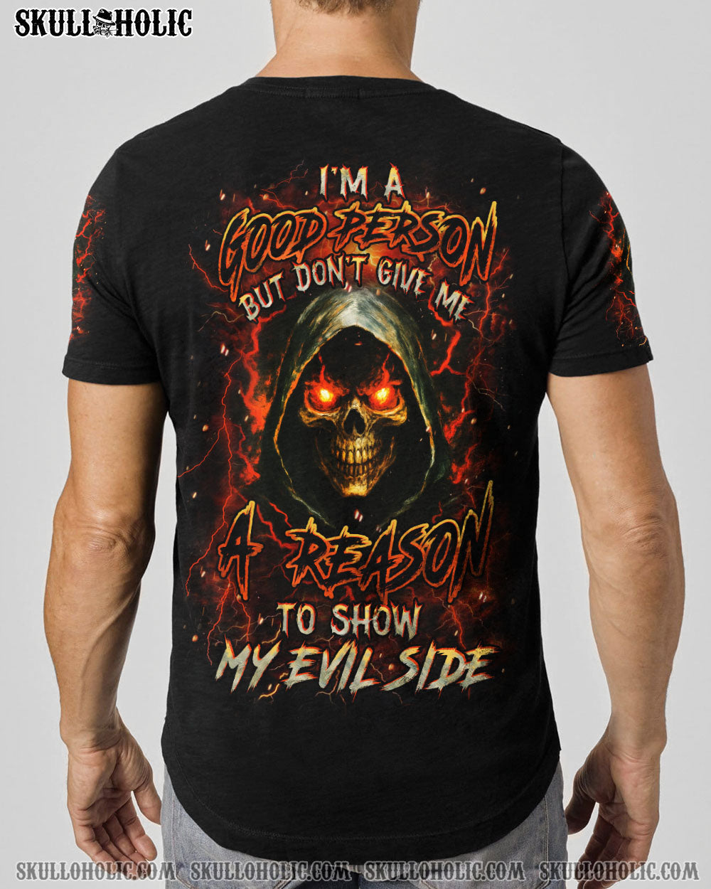 BLISSCORNERS I'M A GOOD PERSON SKULL REAPER ALL OVER PRINT