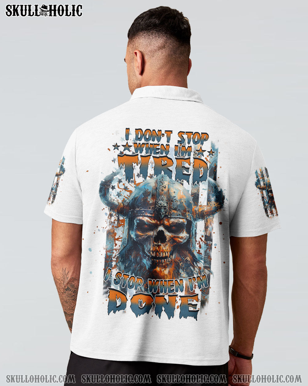 BLISSCORNERS I DON'T STOP WHEN I'M TIRED VIKING SKULL ALL OVER PRINT
