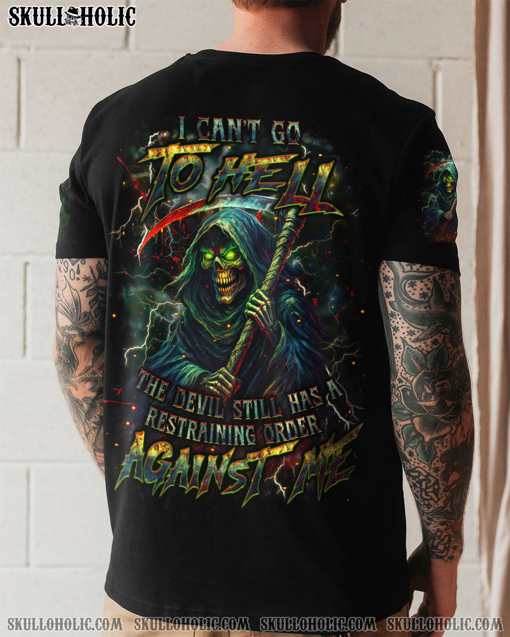 BLISSCORNERS I CAN'T GO TO HELL SKULL ALL OVER PRINT