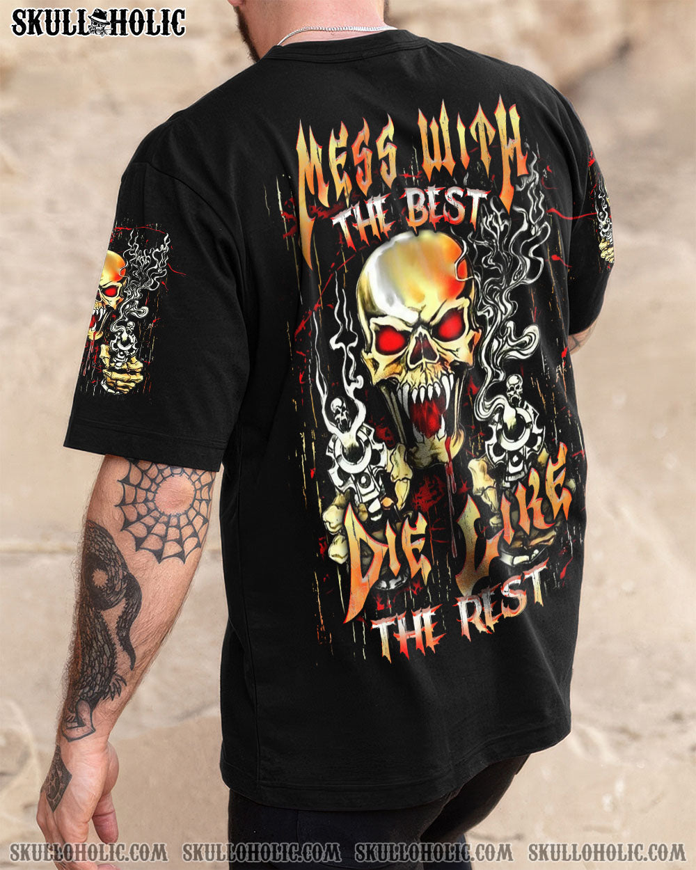 BLISSCORNERS MESS WITH THE BEST DIE LIKE THE REST ALL OVER PRINT