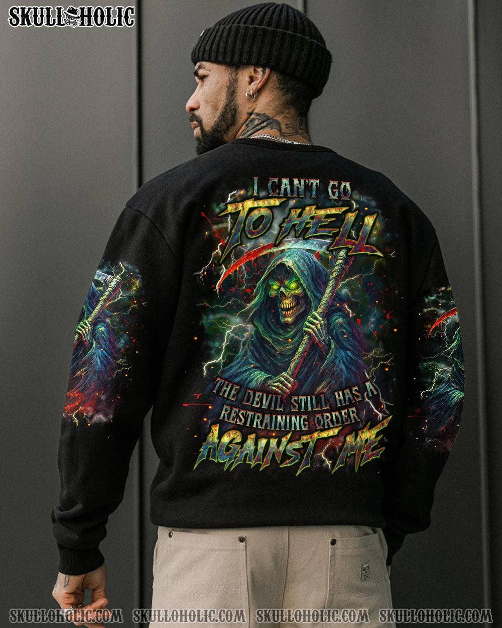 BLISSCORNERS I CAN'T GO TO HELL SKULL ALL OVER PRINT