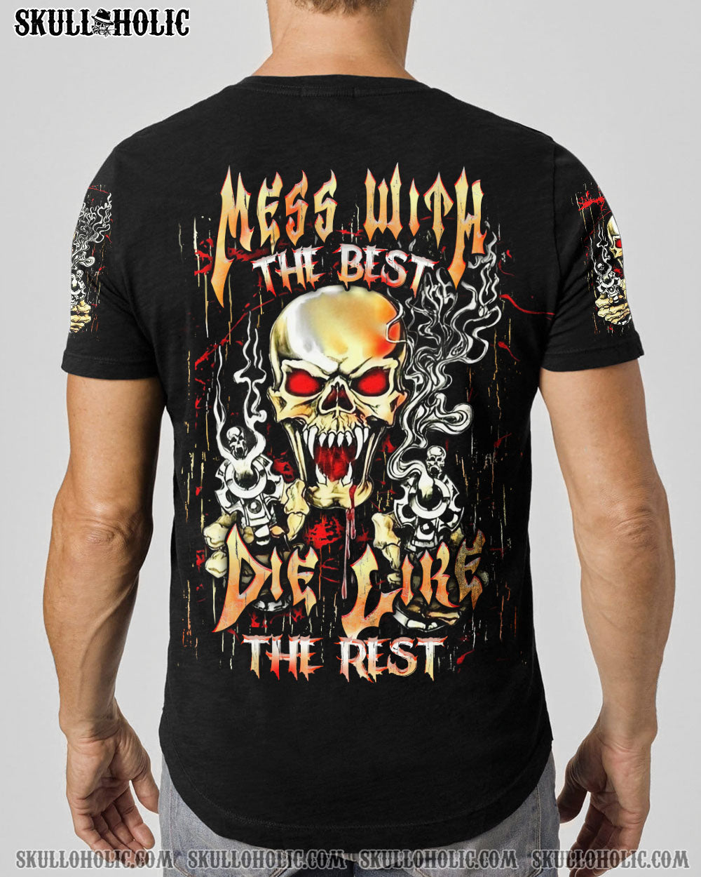 BLISSCORNERS MESS WITH THE BEST DIE LIKE THE REST ALL OVER PRINT