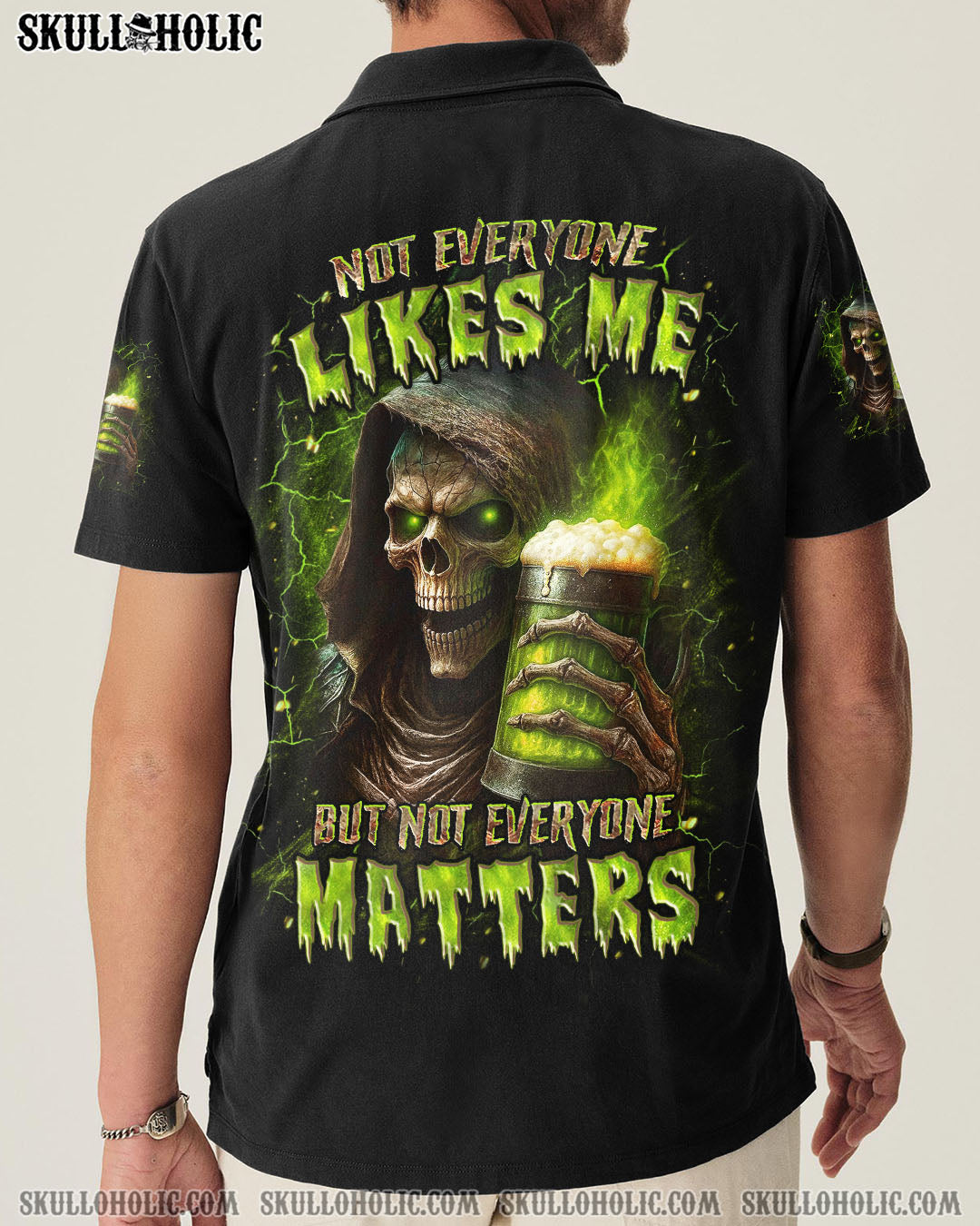 BLISSCORNERS NOT EVERYONE LIKES ME SKULL REAPER ALL OVER PRINT