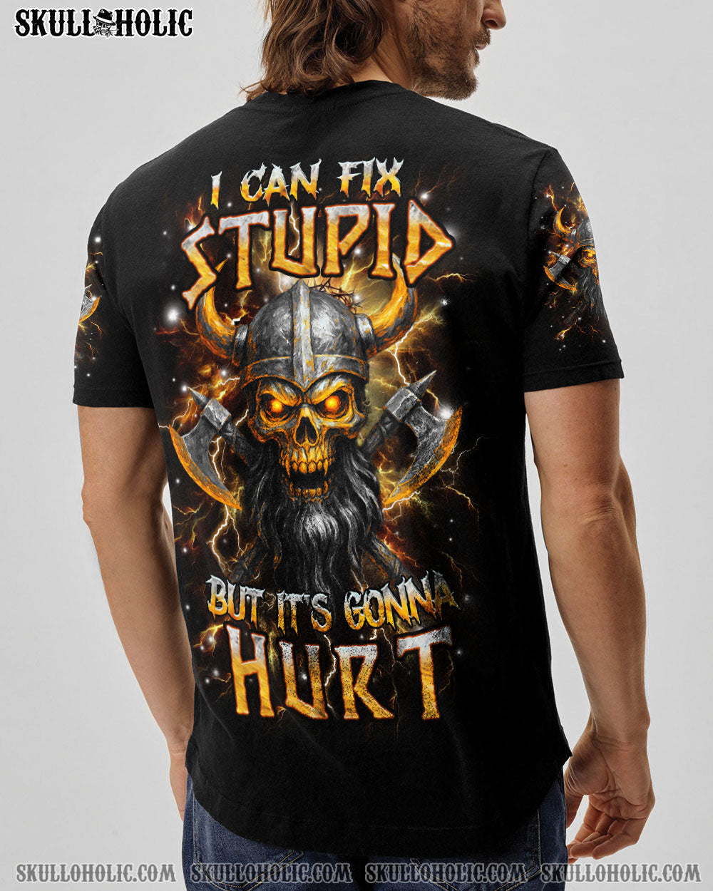 BLISSCORNERS I CAN FIX STUPID BUT IT'S GONNA HURT VIKING ALL OVER PRINT