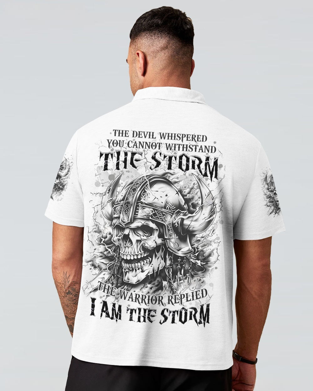 BLISSCORNERS I AM THE STORM SKULL WARRIOR ALL OVER PRINT