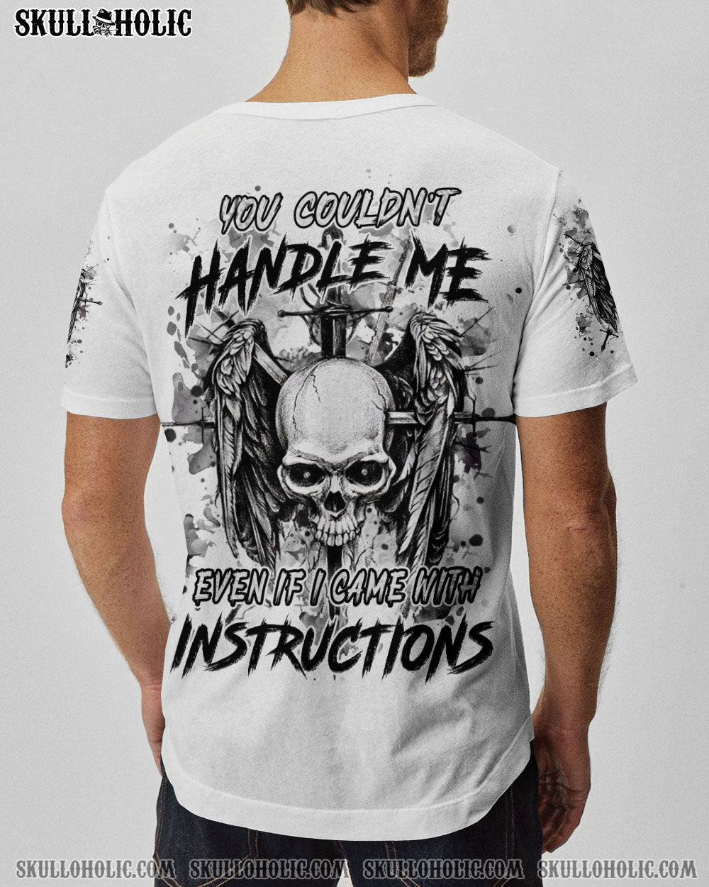 BLISSCORNERS YOU COULDN'T HANDLE ME SKULL ALL OVER PRINT