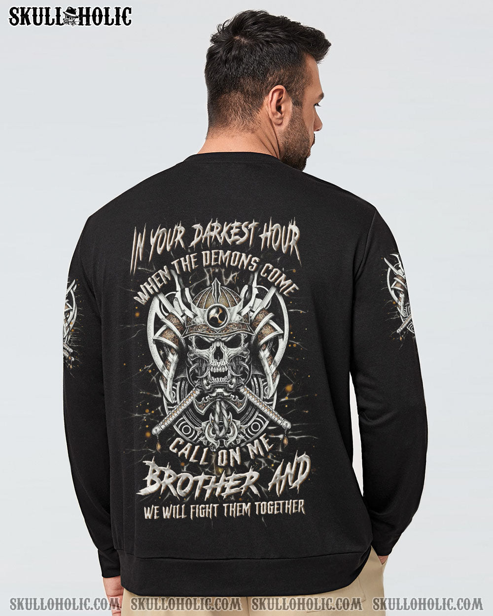 BLISSCORNERS IN YOUR DARKEST HOUR VIKING SKULL ALL OVER PRINT
