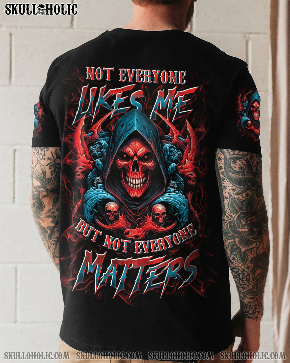 BLISSCORNERS NOT EVERYONE LIKES ME SKULL REAPER ALL OVER PRINT