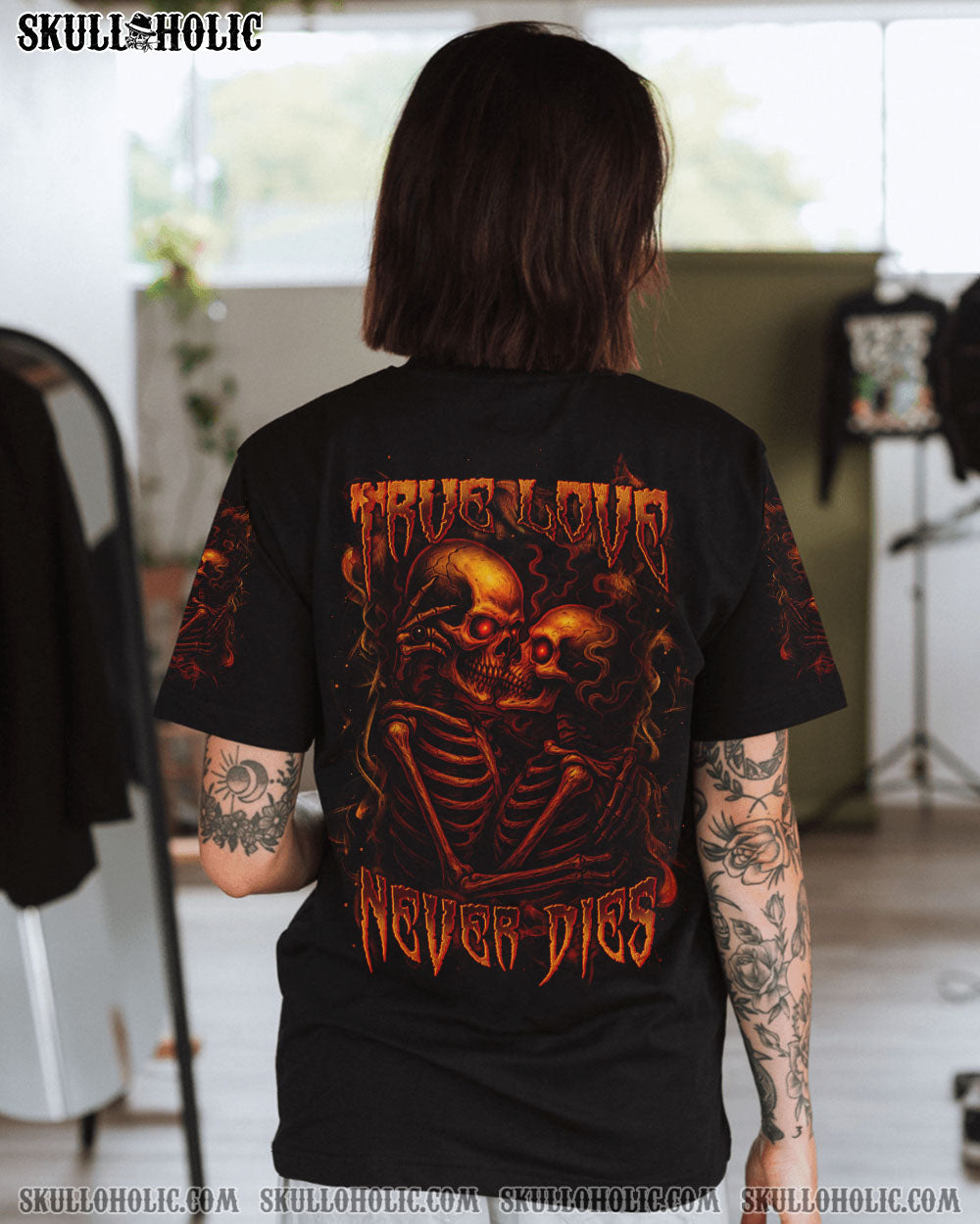 BLISSCORNERS TRUE LOVE NEVER DIES COUPLE ALL OVER PRINT
