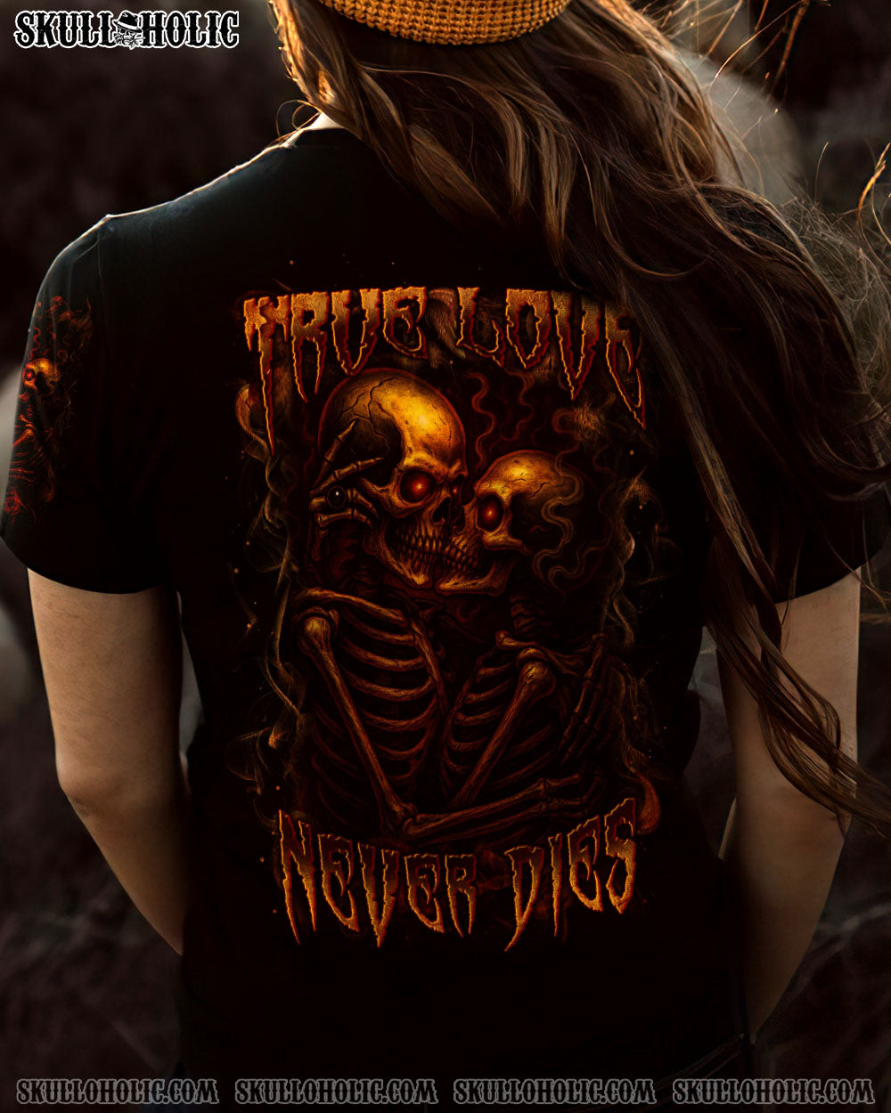 BLISSCORNERS TRUE LOVE NEVER DIES COUPLE ALL OVER PRINT