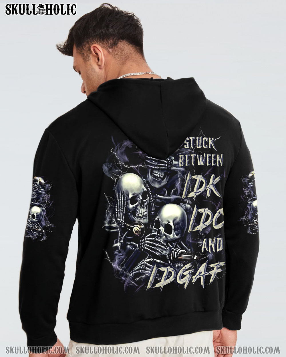 BLISSCORNERS STUCK BETWEEN IDK IDC AND IDGAF ALL OVER PRINT