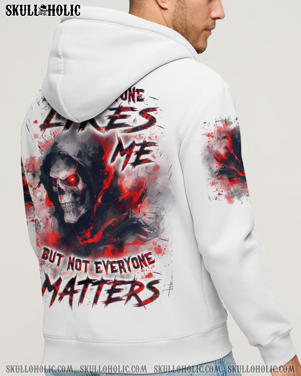 BLISSCORNERS NOT EVERYONE LIKES ME SKULL REAPER ALL OVER PRINT