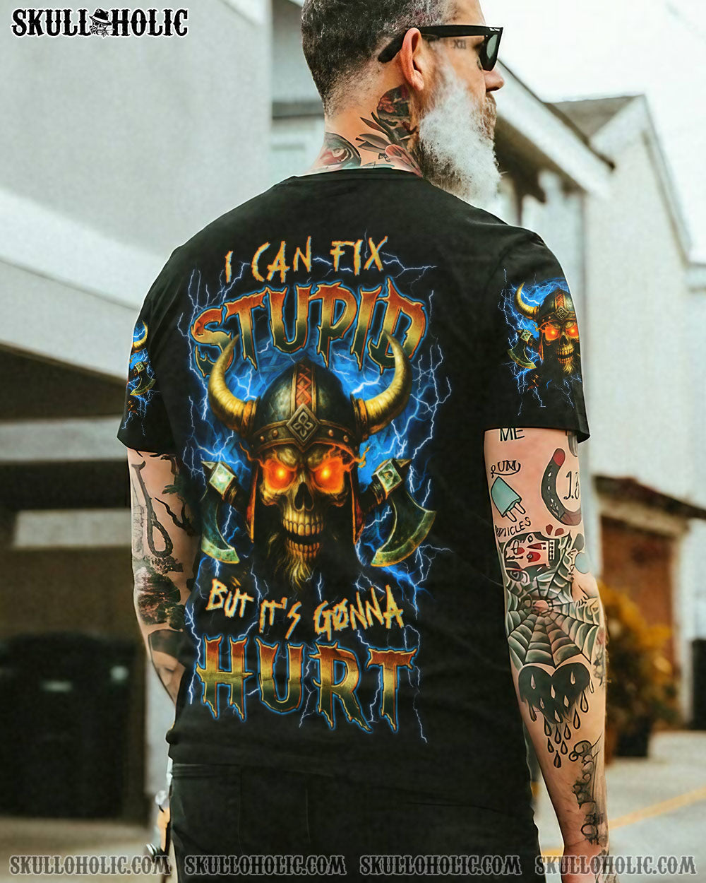 BLISSCORNERS I CAN FIX STUPID BUT IT'S GONNA HURT VIKING ALL OVER PRINT