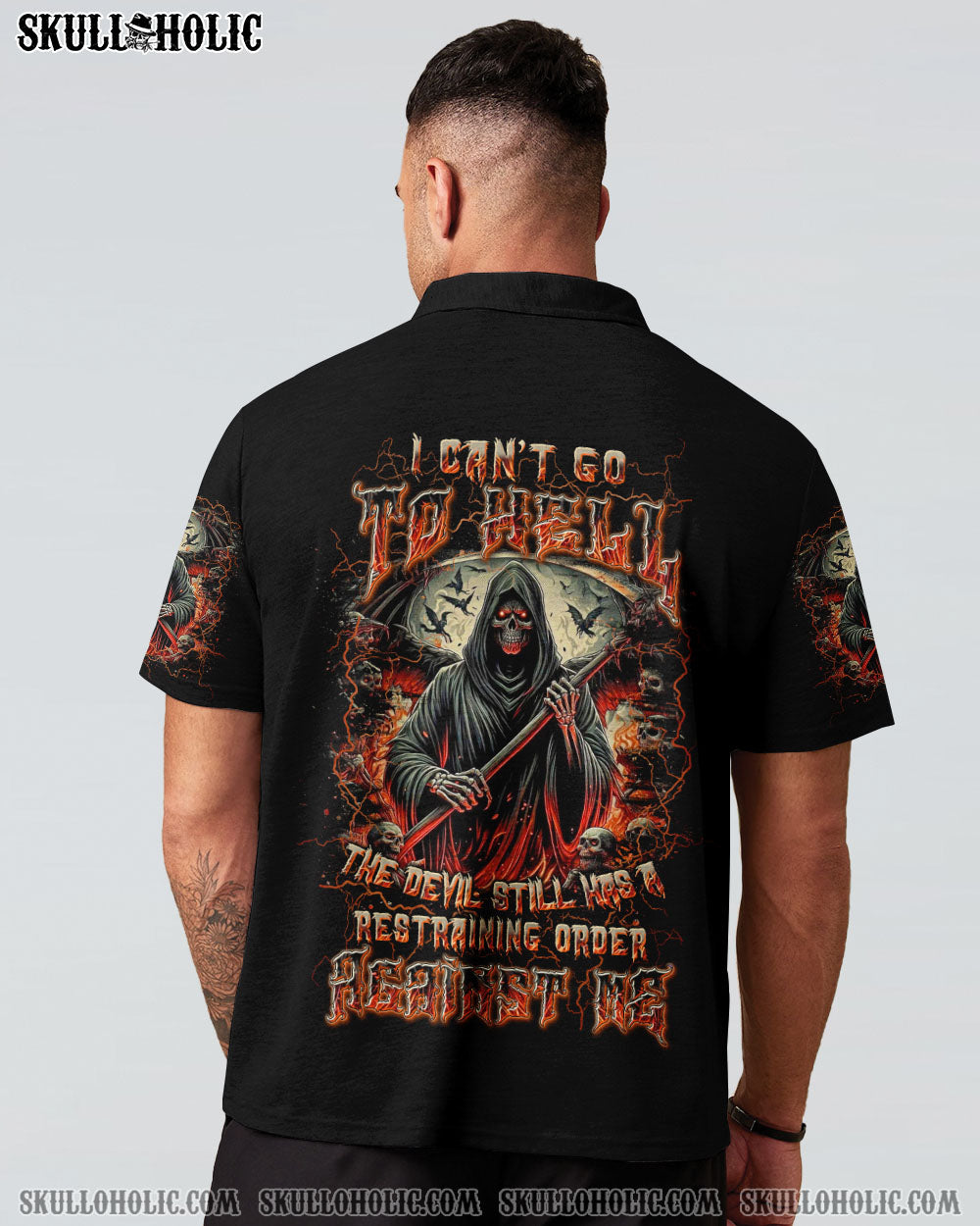 BLISSCORNERS I CAN'T GO TO HELL SKULL REAPER ALL OVER PRINT