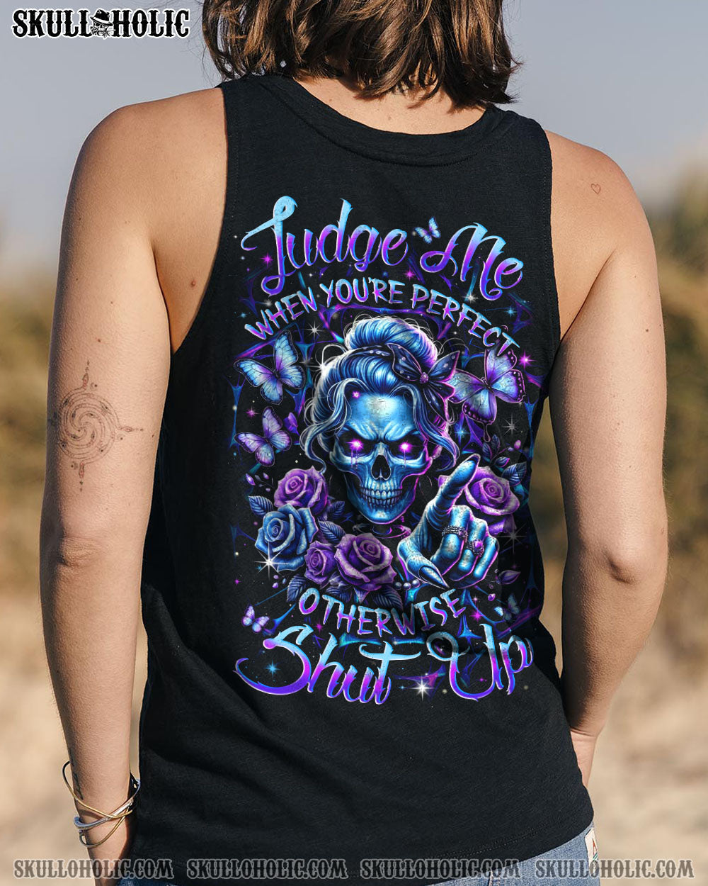 BLISSCORNERS JUDGE ME WHEN SKULL ALL OVER PRINT