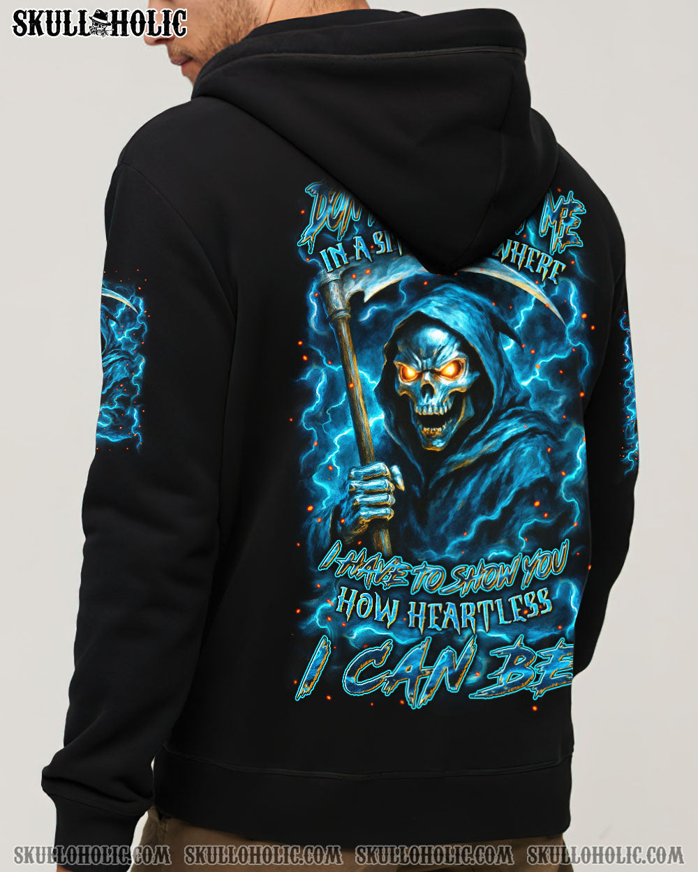 BLISSCORNERS HOW HEARTLESS I CAN BE SKULL REAPER ALL OVER PRINT