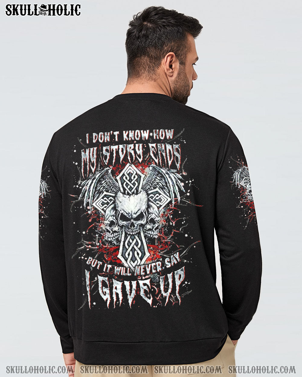 BLISSCORNERS I DON'T KNOW HOW MY STORY ENDS VIKING SKULL ALL OVER PRINT