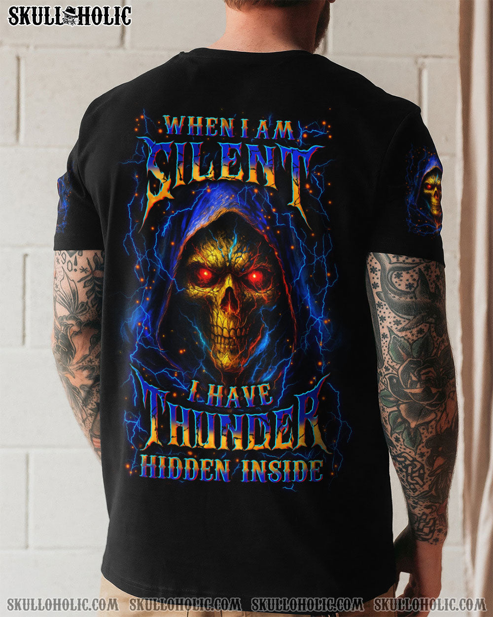 BLISSCORNERS WHEN I AM SILENT I HAVE THUNDER HIDDEN INSIDE ALL OVER PRINT