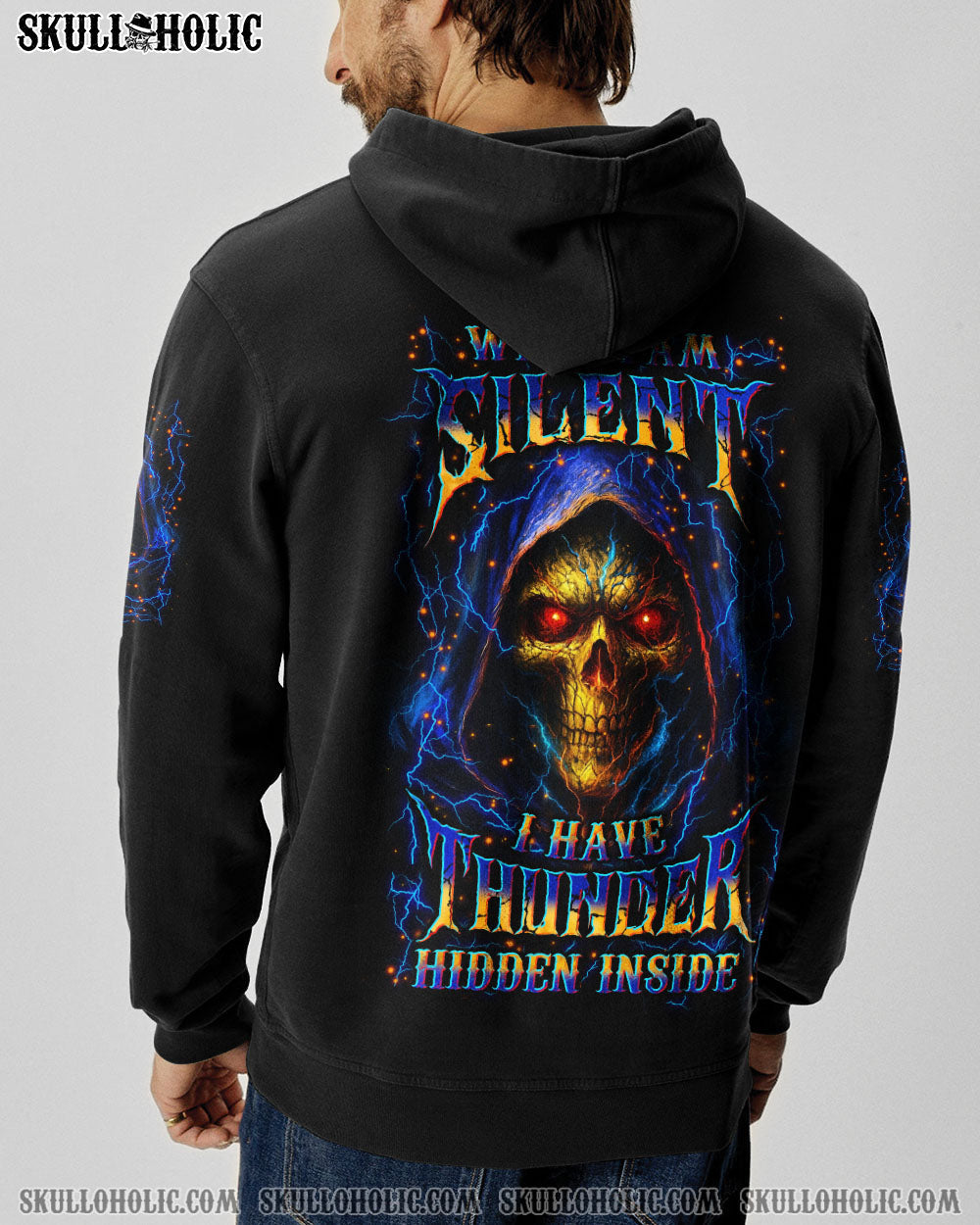 BLISSCORNERS WHEN I AM SILENT I HAVE THUNDER HIDDEN INSIDE ALL OVER PRINT