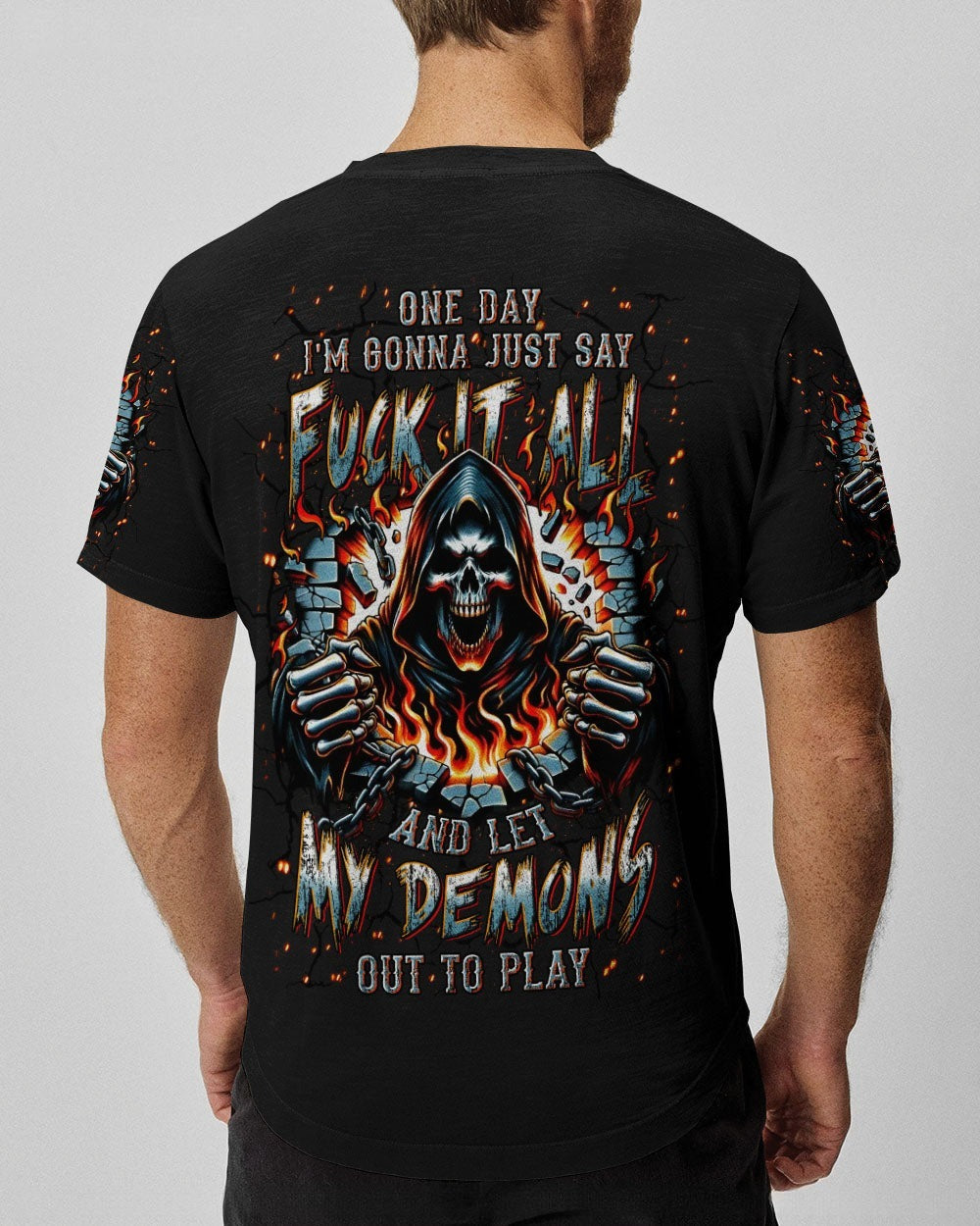 BLISSCORNERS ONE DAY I'M GONNA JUST SAY REAPER ALL OVER PRINT