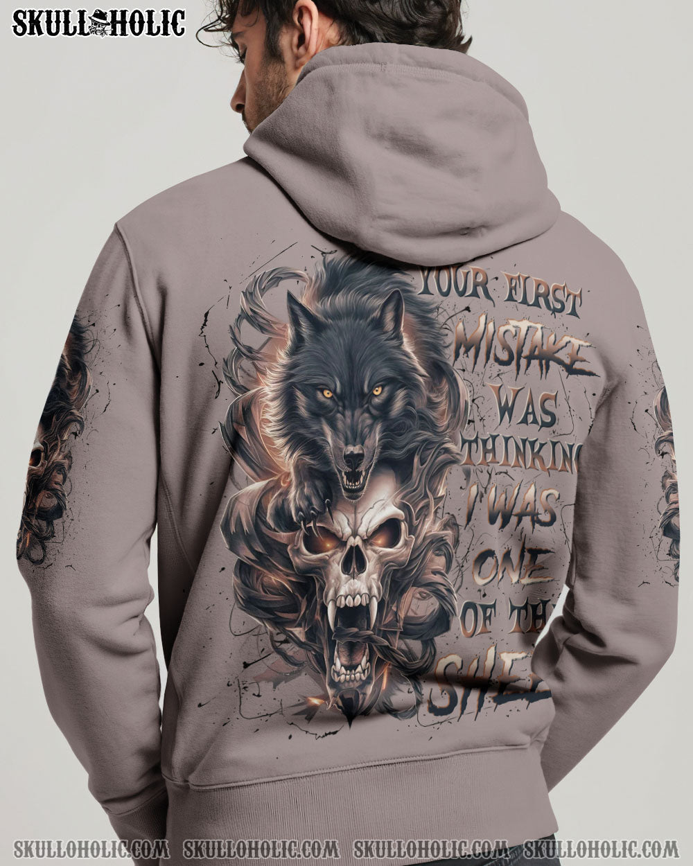 BLISSCORNERS YOUR FIRST MISTAKE WOLF SKULL ALL OVER PRINT