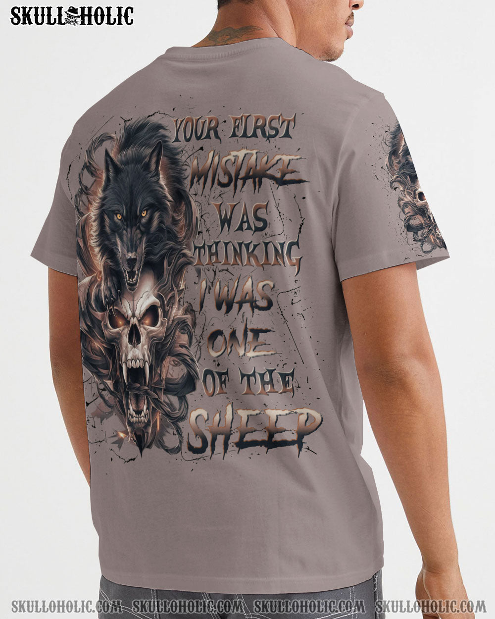 BLISSCORNERS YOUR FIRST MISTAKE WOLF SKULL ALL OVER PRINT