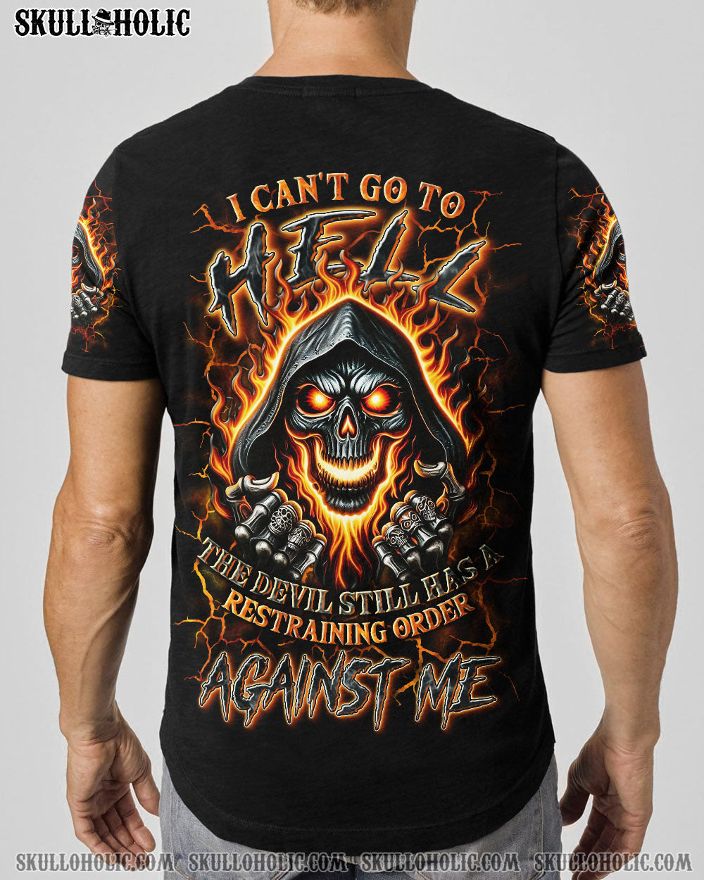 BLISSCORNERS I CAN'T GO TO HELL SKULL REAPER ALL OVER PRINT
