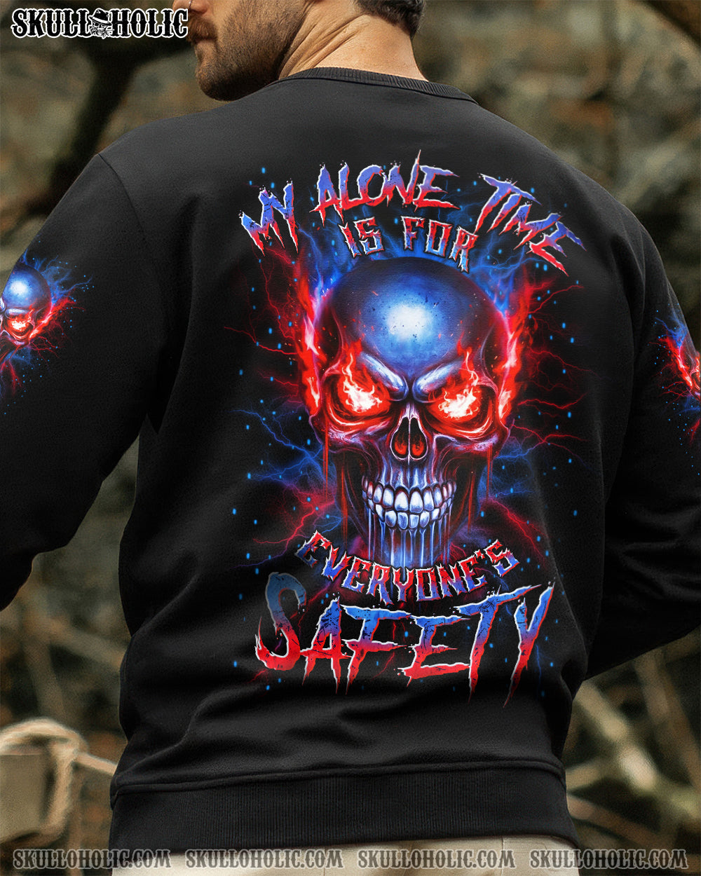 BLISSCORNERS MY ALONE TIME IS FOR EVERYONE'S SAFETY ALL OVER PRINT