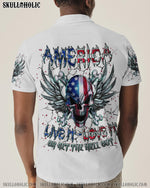 BLISSCORNERS AMERICA LIVE IT LOVE IT OR GET THE HELL OUT ALL OVER PRINT